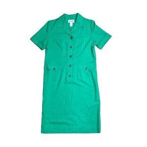 VINTAGE Henry-Lee Women’s Dress Green Size 12 Made In USA‎